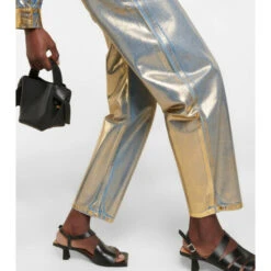 Ganni Stary Metallic High-rise Jeans 3 Ganni Stary Metallic High-rise Jeans -Ganni Shop unnamed file 1003