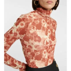 Ganni Floral Turtleneck Top 2 Ganni Floral Turtleneck Top -Ganni Shop unnamed file 124