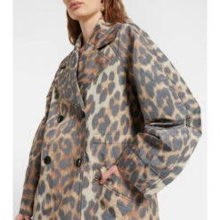 Ganni Leopard-print Coat -Ganni Shop unnamed file 172