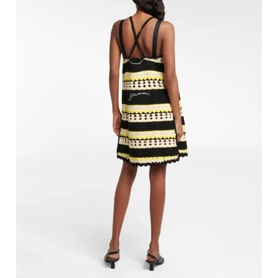 unnamed-file-181.jpg Ganni Logo Striped Crochet Minidress -Ganni Shop unnamed file 181