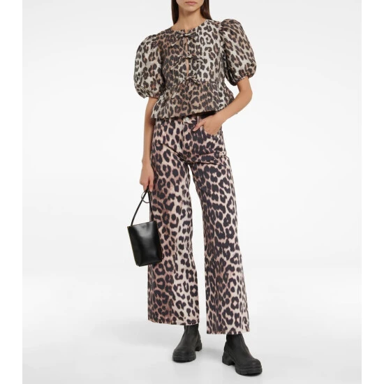 unnamed-file-187.jpg Ganni Leopard-print Jacquard Peplum Blouse -Ganni Shop unnamed file 187