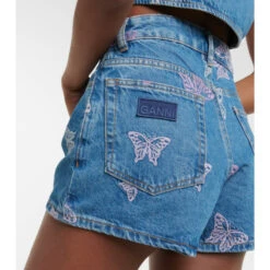 Ganni Embroidered Denim Shorts -Ganni Shop unnamed file 193