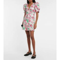 Ganni Leather Mary Jane Ballet Flats