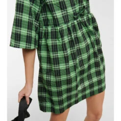 Ganni Checked Seersucker Minidress 3 Ganni Checked Seersucker Minidress -Ganni Shop unnamed file 20