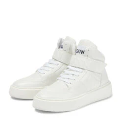 Ganni High-top Faux Leather Sneakers -Ganni Shop unnamed file 207