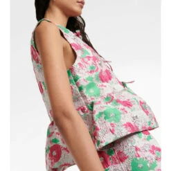 Ganni Floral Jacquard Top 2 Ganni Floral Jacquard Top -Ganni Shop unnamed file 225