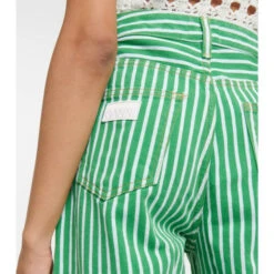 Ganni Striped High-rise Wide-leg Jeans -Ganni Shop unnamed file 262