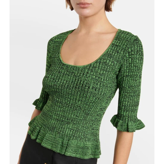 unnamed-file-265.jpg Ganni Ruffle-trimmed Ribbed-knit Sweater -Ganni Shop unnamed file 265