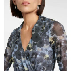 Ganni Floral Mesh Wrap Midi Dress -Ganni Shop unnamed file 271