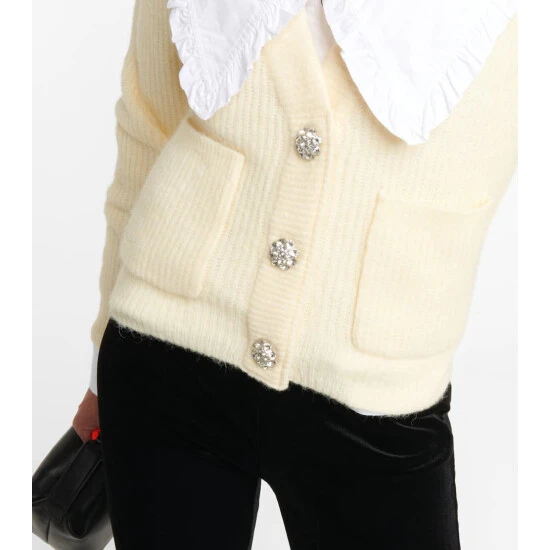 unnamed-file-277.jpg Ganni Embellished Alpaca And Wool-blend Cardigan -Ganni Shop unnamed file 277