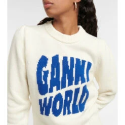 Ganni Wool-blend Jacquard Sweater -Ganni Shop unnamed file 315