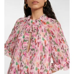 Ganni Ruffle-trimmed Floral Minidress -Ganni Shop unnamed file 331