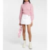 Ganni Cable-knit Turtleneck Mohair-blend Sweater