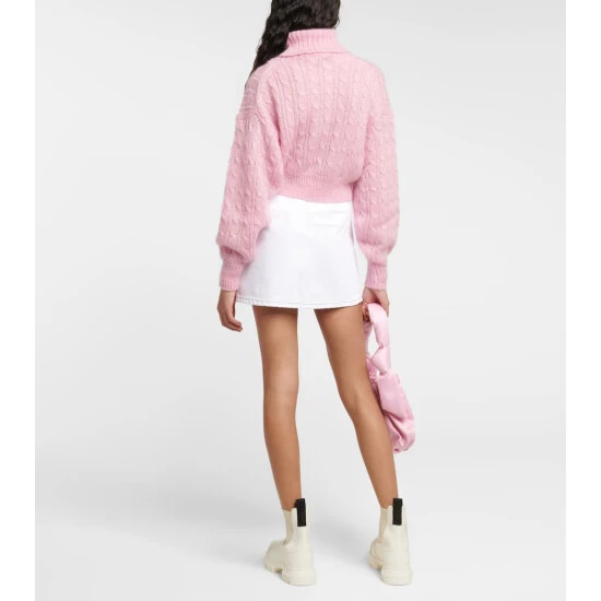 unnamed-file-341.jpg Ganni Cable-knit Turtleneck Mohair-blend Sweater -Ganni Shop unnamed file 341