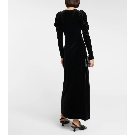 unnamed-file-404.jpg Ganni Puff-sleeve Velvet Maxi Dress -Ganni Shop unnamed file 404
