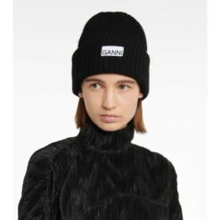 Ganni Wool-blend Beanie