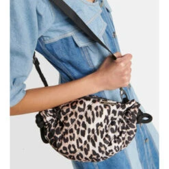 Ganni Leopard-print Shoulder Bag