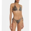 Ganni Leopard-print Bikini Bottoms