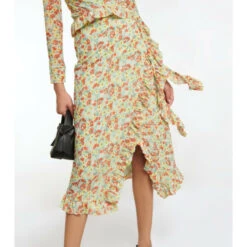 Ganni Floral-print Wrap Midi Skirt -Ganni Shop unnamed file 491