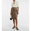 Ganni Snakeskin-print Midi Skirt