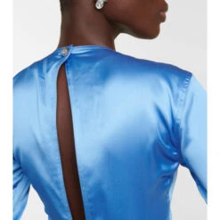 Ganni Ruched Satin Midi Dress -Ganni Shop unnamed file 519