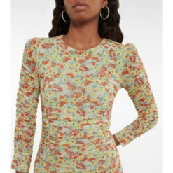 Ganni Ruched Floral Minidress 2 Ganni Ruched Floral Minidress -Ganni Shop unnamed file 531