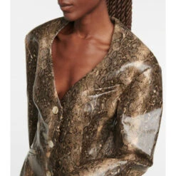 Ganni Snake-print Blazer -Ganni Shop unnamed file 552