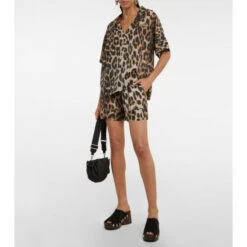 Ganni Leopard-print Top