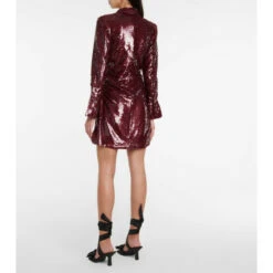 Ganni Sequined Ruched Shirt Dress 1 Ganni Sequined Ruched Shirt Dress -Ganni Shop unnamed file 610