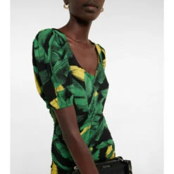 Ganni Printed Ruched Mini Dress -Ganni Shop unnamed file 629