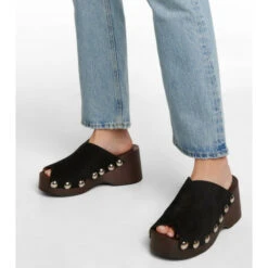 Ganni Embellished Suede Clogs -Ganni Shop unnamed file 676