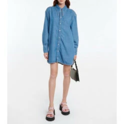 Ganni Denim Shirt Dress