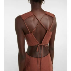 Ganni Embellished Hemp Midi Dress -Ganni Shop unnamed file 713