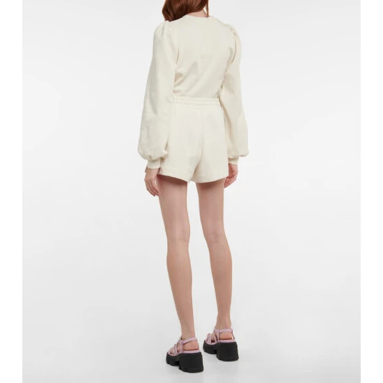 unnamed-file-715.jpg Ganni High-rise Cotton Blend Shorts -Ganni Shop unnamed file 715