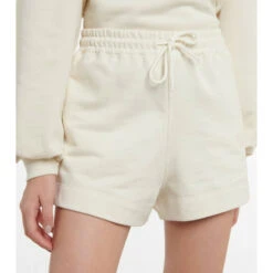 Ganni High-rise Cotton Blend Shorts 2 Ganni High-rise Cotton Blend Shorts -Ganni Shop unnamed file 716
