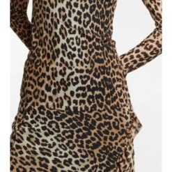 Ganni Leopard-print High-neck Top 2 Ganni Leopard-print High-neck Top -Ganni Shop unnamed file 753