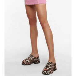 Ganni Leopard-print Platform Sandals -Ganni Shop unnamed file 778