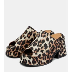 Ganni Leopard-print Platform Sandals -Ganni Shop unnamed file 779