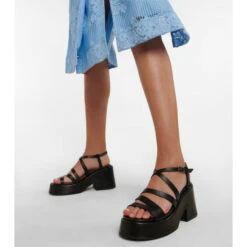 Ganni Platform Leather Sandals -Ganni Shop unnamed file 789