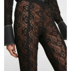 Ganni High-rise Lace Flared Pants -Ganni Shop unnamed file 794