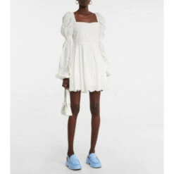 Ganni Slingback Leather Loafers