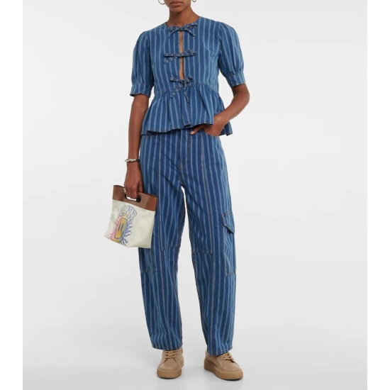 unnamed-file-816.jpg Ganni High-rise Striped Cargo Pants -Ganni Shop unnamed file 816