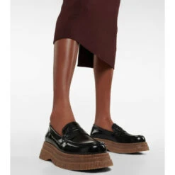 Ganni Patent Leather Platform Loafers -Ganni Shop unnamed file 857