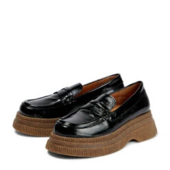 Ganni Patent Leather Platform Loafers -Ganni Shop unnamed file 858