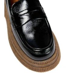 Ganni Patent Leather Platform Loafers -Ganni Shop unnamed file 859