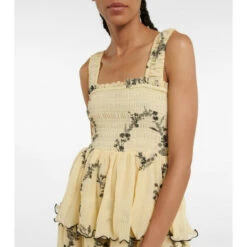 Ganni Floral Pleated Georgette Midi Dress -Ganni Shop unnamed file 866