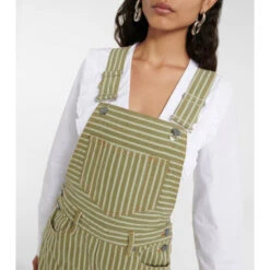Ganni Striped Denim Overalls -Ganni Shop unnamed file 869