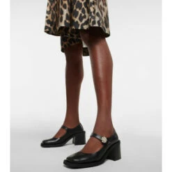 Ganni Embellished Leather Mary Jane Pumps -Ganni Shop unnamed file 928