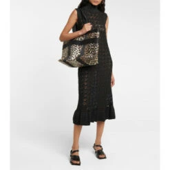 Ganni Leopard-print Canvas Tote Bag -Ganni Shop unnamed file 94