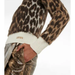 Ganni Leopard-print Wool-blend Sweater -Ganni Shop unnamed file 965